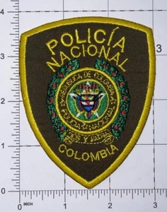 Parche Colombia OD Policía Nacional Dios y Patria Planchado Nuevo A1121 - Imagen 1 de 2