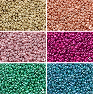 Araña Rocailles Ø 3/4 mm 20/100 g cuentas cuentas de vidrio sedoso brillante, RP-68 - Imagen 1 de 6