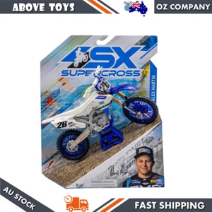 Spin Master 1:10 Scale Supercross Motorcycle Alex Martin Diecast Model - Picture 1 of 1