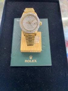 Rolex President  6917 Datejust Ladies 18K Yellow Gold Diamond Wristwatch - Picture 1 of 22