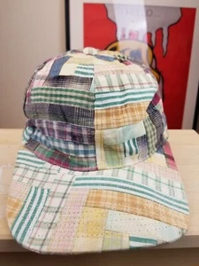 VINTAGE 80' UNBRANDED COTTON PATCH WORK POLO STYLE HAT - Picture 1 of 10