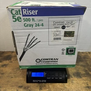 Comtran Cat Riser 5e 500ft Gray 24 AWG 4Pr - Less Than 50ft Has Been Used - Bild 1 von 10