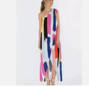Crosby by Mollie Burch Sasha one shoulder maxi dress size 4 - Picture 1 of 5