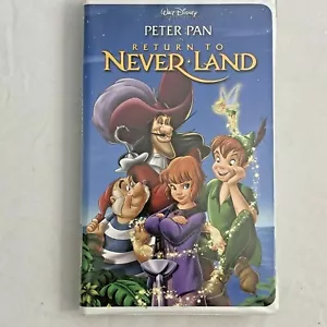 Return To Never Land VHS VCR Video Tape Used Clamshell Peter Pan Disney - Picture 1 of 6