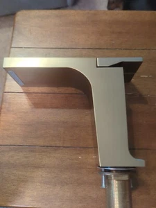 Waterfall Spout Bathroom Faucet Single Hole Bathroom Sink Faucet - Picture 1 of 12