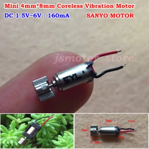 Japan SANYO 4mm*8mm DC 1.5V~6V Micro Coreless Vibrating Vibrator Vibration Motor - Picture 1 of 12