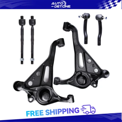 6 Front Lower Control Arms Tie Rod End Links For Suzuki Grand Vitara Xl-7 99-05 - Image 1 of 4