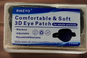 Rikeyo Comfortable & Soft 3D Eye Patch 2 pack - Adults & Children - Picture 1 of 2