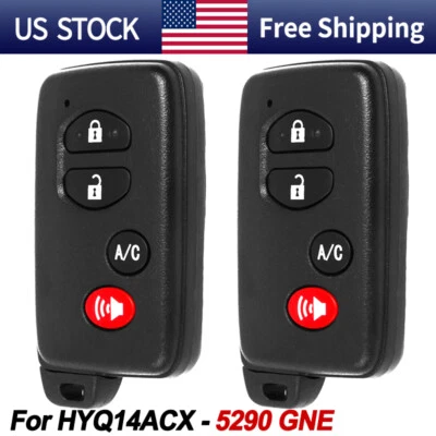 2 Llavero remoto inteligente 271451-5290 para Toyota Prius 2010 11 2012 2013 2014 2015 Foto 1 de 4