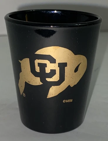 UNIVERSITY OF COLORADO BUFFALOES Libbey Shot Glass EUC Cover