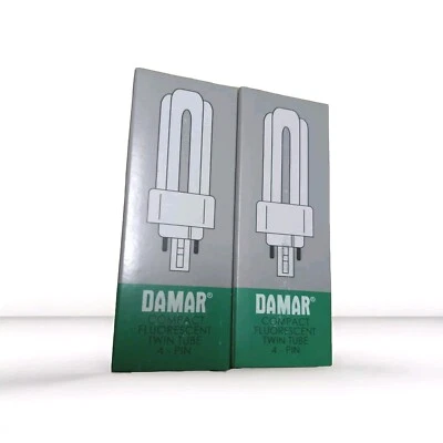 Set of 2Damar Compact Fluorescent Tube 4-Pin Bulb CFM26W GX24Q-3/830  -26 Watts - Image 1 of 4