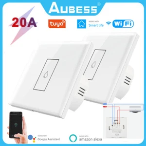 TUYA 20A WiFi Boiler Water Heater Wall Switch Voice Control For Google Home - Picture 1 of 16