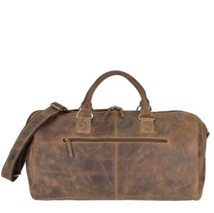 Greenburry Reisetasche Leder braun Vintage Herren Weekender Sporttasche Tasche - Bild 1 von 12