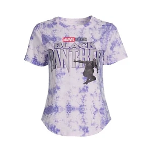 Women's Black Panther Junior's Graphic Print T-Shirt XLARGE 15-17 Lavender NWT - Picture 1 of 6