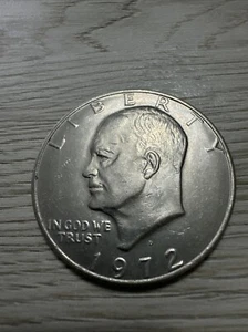 1972-(D) Eisenhower Dollar Ciculated Ungraded - Picture 1 of 4