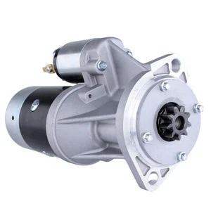 NEW STARTER MOTOR 12 VOLT 9 TOOTH FITS TAKEUCHI TB180 FR TB 180 FR EXCAVATOR - Picture 1 of 4