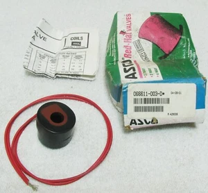 ASCO 120V SOLENOID VALVE COIL 066611-003-D MP-C-011 - Picture 1 of 1
