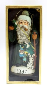 Vintge 1897 Czechoslovakia Green St Nick Memories of Santa Claus Ornament Figure - Picture 1 of 5