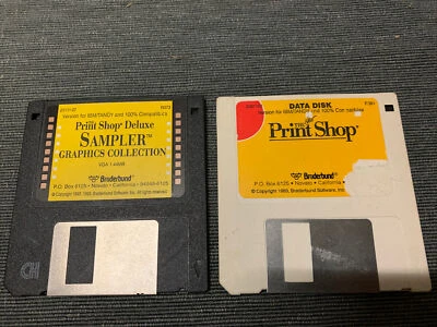 Vintage Software - Print Shop And Print Shop Deluxe Sampler  - image 1 of 3