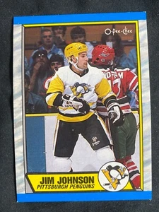 1989 Topps #77 Jim Johnson NM-MT NHL Hockey Karte - Bild 1 von 1