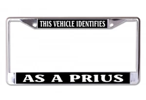 THIS VEHICLE IDENTIFIES AS A PRIUS CHROME LICENSE PLATE FRAME - Picture 1 of 1