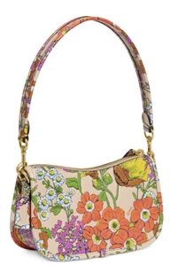 ❤️ Coach Swinger 20 CJ376 IVORY MULTI CORAL Floral Leather Shoulder Bag - Picture 1 of 3