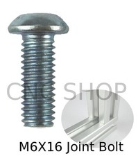 M6 X 16 Joint Bolt ALUMINIUM T-SLOT FRAME PROFILE EXTRUSION SYSTEM 2020 CNC