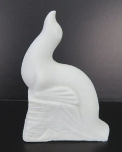 Handgeschnitzte Speckstein Siegel Figur - Made in Italy - cremeweiß 4,75" hoch - Bild 1 von 8