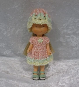 Made to fit BETSEY Clark & HOLLY Hobbie #15 Handmade Crochet Dress & Hat Set - Picture 1 of 3