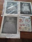 Lot 4 Vintage Doll Patterns dated 1970's 1980's