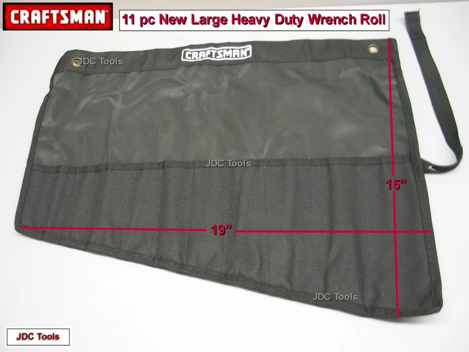 Craftsman Wrench Roll 11 Slot Heavy Duty Combination Carrier Pouch - NEW - Image 1 of 1
