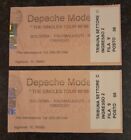 Two Rare Depeche Mode Tour Free Entry Ticket Stubs 26/09/1998 Bologna Italy