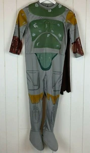 Halloween Costume Star Wars Bobba Fett Jumpsuit Belt Boys Medium M 7/8 Rubies - Picture 1 of 4
