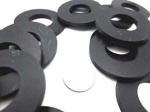 Rubber Washer Spacer 3/4" ID 1 1/2" OD 1/8" Thick Resists Ozone UV Weathering - Picture 1 of 12