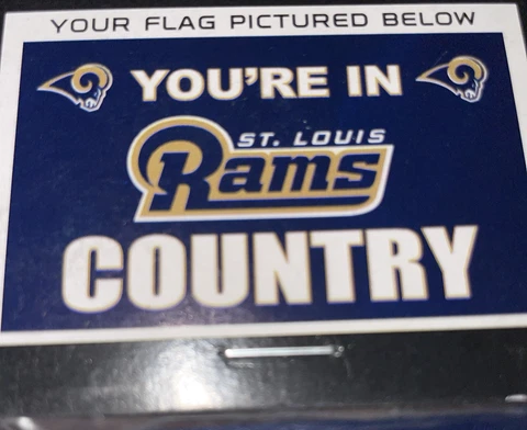 St. Louis Rams NFL Flag 3x5 Rams Country Design IndoorOutdoor Deluxe Banner Flag Cover
