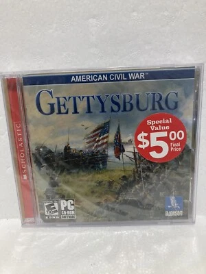 American Civil War Gettysburg Scholastic Talonsoft PC CD-ROM Game New Sealed - Image 1 of 2