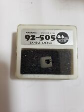 NAGAOKA 92-505 Sansui SN-505 Diamentowy rysik Record Needle Nowa Japonia 0.6mil