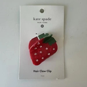 Kate Spade New York x Target Limited Edition Red Strawberry Claw Haarspange NEU - Bild 1 von 2