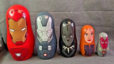 Marvel Studios Captain America Civil War Ironman Nesting Dolls - Image 1 of 4