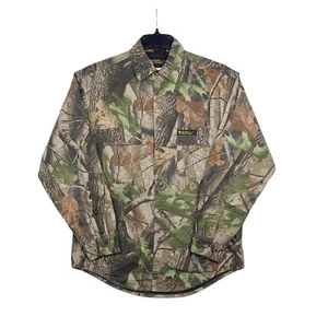 Scent Blocker Plus Button Up Shirt Mens Medium Realtree Hardwoods Camouflage EUC - Picture 1 of 13