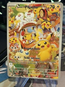 Pokemon Tohoku Pikachu promo rare Waifu Doujin  ACG DIY Full Art Card New - Picture 1 of 2