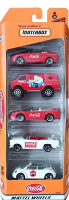 Matchbox Coca-Cola 5-Pack Gift Set Mattel Wheels 1999 - Image 1 of 4