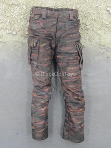 Giocattolo scala 1/6 Gangsters Kingdom Spade 5 - Pantaloni a righe tigre nere e rosse - Foto 1 di 5