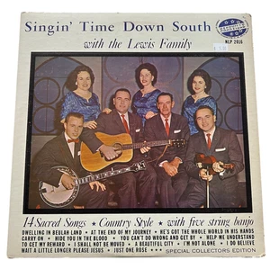 The Lewis Family Singin' Time Down South with Nashville Records Vinyl - Picture 1 of 4