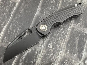 Twosun Folding Knife 14C28N Titanium Handle Camping Pocket knife TS559-14C-Black - Picture 1 of 11