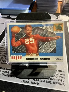 1955 Topps All American #31 * George Sauer (Nebraska) - Imagen 1 de 7