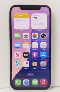 Apple iPhone 12 (64 GB, azul, desbloqueado) - identificación facial incorrecta, batería de servicio, FP agrietado - Imagen 1 de 20