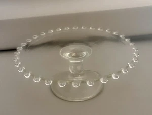 Vintage Imperial Glas Schuhnagelrand kleine runde Standschale - Bild 1 von 7