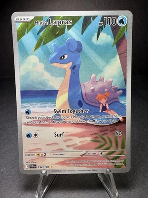 Misty's Lapras 194/182 Sv10: Destined Rivals Holo Pack Fresh - Image 1 of 4