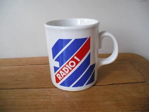 Vintage 1970s 1980s Advertising Mug: BBC Radio 1 Logo - Picture 1 of 4